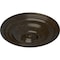 Ekena Millwork Traditional Ceiling Medallion (Fits Canopies up to 4"), 14 3/4"OD x 1 3/4"P, Stone Hearth Crackle CM14TRSHC - alternate 3